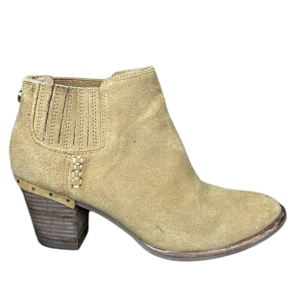 Steve Madden Tinker Tan Leather Ankle Boots Womens Size 8